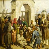 12. Васнецов В.М. Нищие-певцы (Богомольцы). 1873 год.