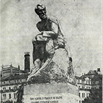 Памятник И.С. Никитину на Театральной площади. Фотография 1919 года