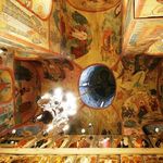 7. Церковь Ризоположения в Кремле. Внутристенные росписи. Современная фотография