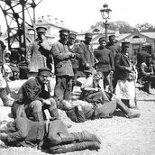 16. Типажи Хитровского рынка. Фотография 1900-х годов.