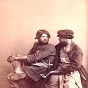 6. Крестьяне. Фотогарфия из серии «Русские типы» фотографа У. Каррика. 1860-е годы.