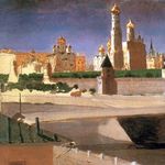 3. А.И. Куинджи. Вид на Кремль со стороны Замоскворечья. 1882 год