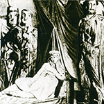 Скульптура «Степан Разин с ватагой». Фотография 1919 года