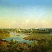 1. Аммон В.Ф. Вид Москвы с Воробьевых гор. 1856 год