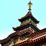 Пагода чайного  дома Перлова. Современная фотография